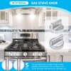 Upgrade W10766544 Gas Stove knobs Replacement for Whirlpool WFG540H0ES0 Range