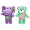 Pet Factory Logical Pet Patchwork Squeaky Plush Dog Toy, Randomly