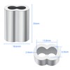 1/4'' (6 mm) Aluminum Crimping Loop Sleeves 30 pcs, Cable