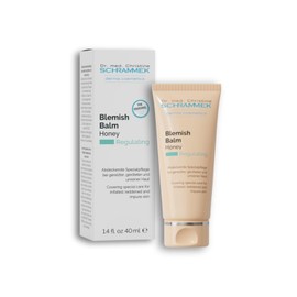 Schrammek Dr Blemish Balm Miel 1.4 fl oz - BB Cream | Covering special care for irritated, reddened & impure skin, the original since 1967, tinted face moisturizer