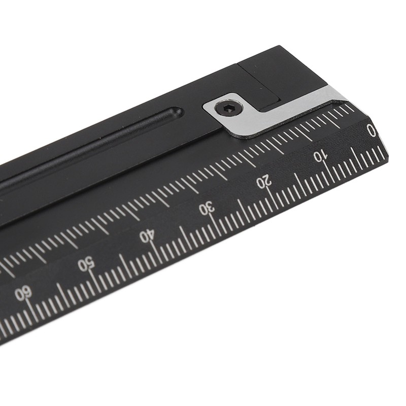 Aluminum Alloy Straight Ruler 25cm Precise Scale Professional for Woodworking