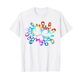 Cute Heart Shapes Love Colorful Elegant Heart T-Shirt