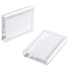 KINOKINO Price Card Holder, Acrylic Card Stand, Price Tag, Pop, Promotional (3.5 x 2.2 inches (90 x 55 mm), Set of 2