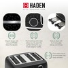 Haden Starbeck 4 Slice Wide Slot Stainless Steel Toaster with