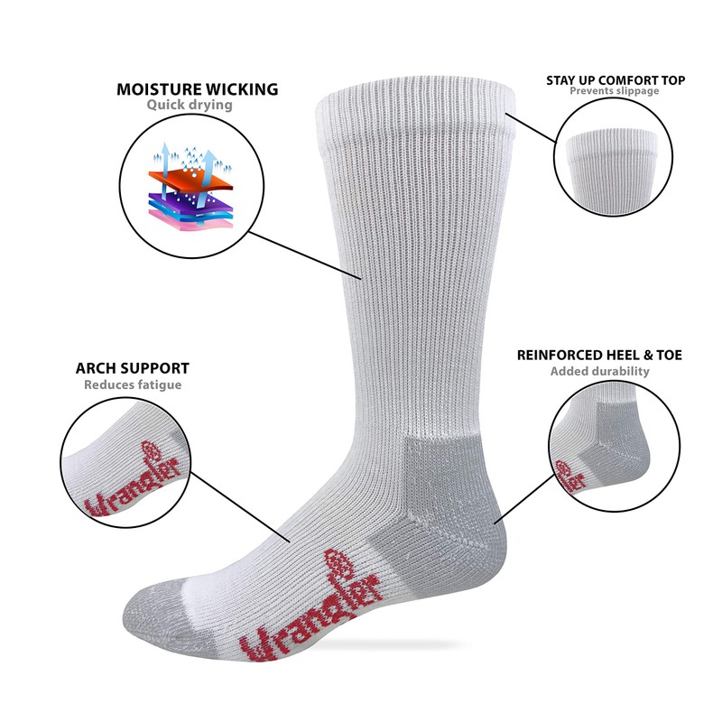 Wrangler Men's Riggs Workwear Ultra Dri Moisture Wicking Mid Calf