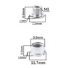 Set of 5, Bicycle Chainring Bolts, M8 Steel, Le Chainring
