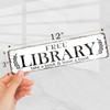 12x3 Inch Free library Sign PC Signage Decor for Outdoor