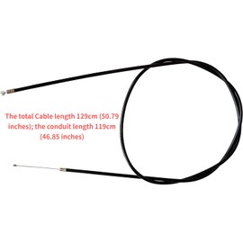 GardenP+ 512699701 Throttle Cable fit Husqvarna 150BT Blower; Red Max EBZ 5100RH, EBZ 5150RH, Jonsered BB2250 Replaces OEM 512699701, 512 69 97-01; Backpack Blower Cable; Total Length is 50.79 inches