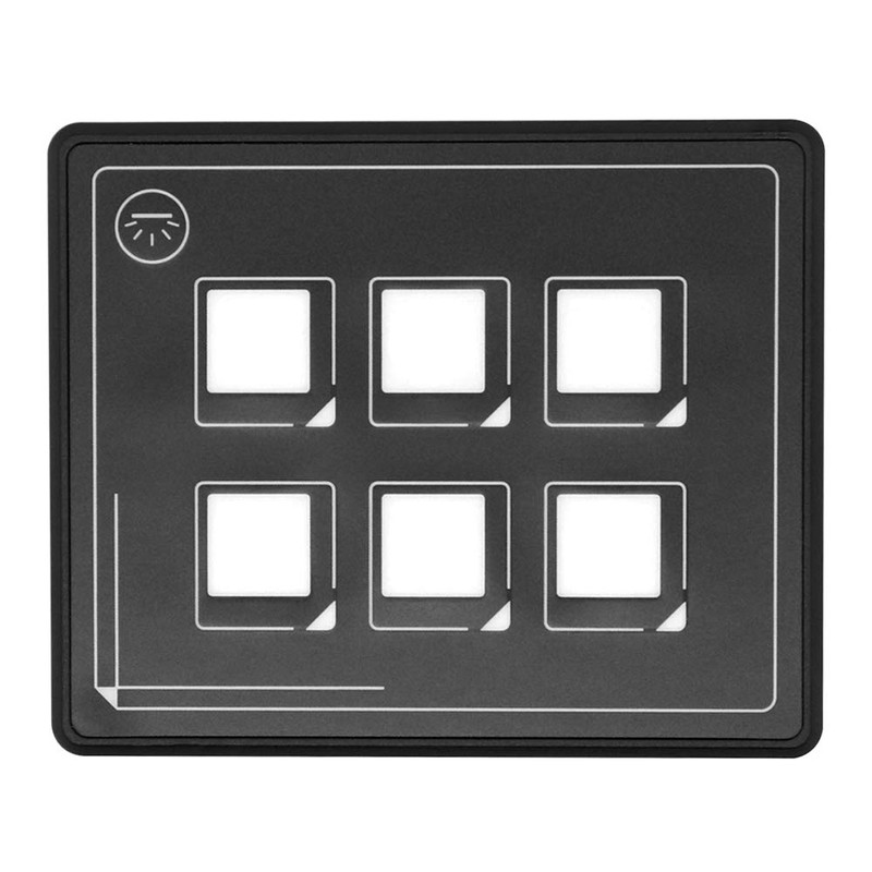 6 Gang Switch Panel 12-24V Car Universal 6P LED Touch