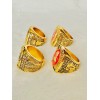 EBSportsRings.com 4 PCS Nebraska Cornhuskers 18k GP Championship Ring Set