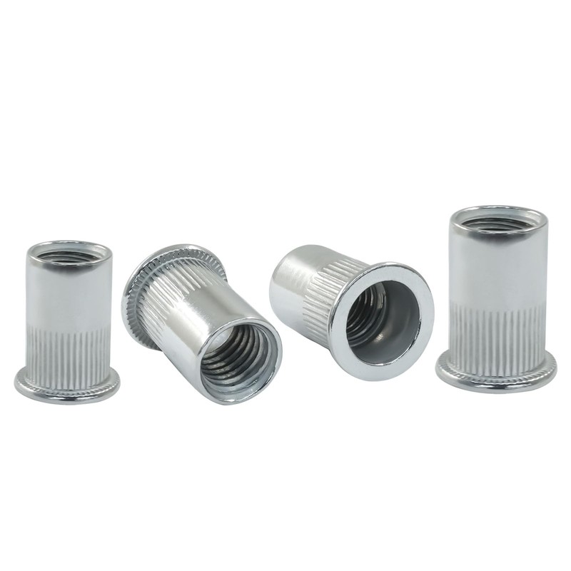 Zorveiio 15Pcs M12 Rivet Nuts - 304 Stainless Steel Flat
