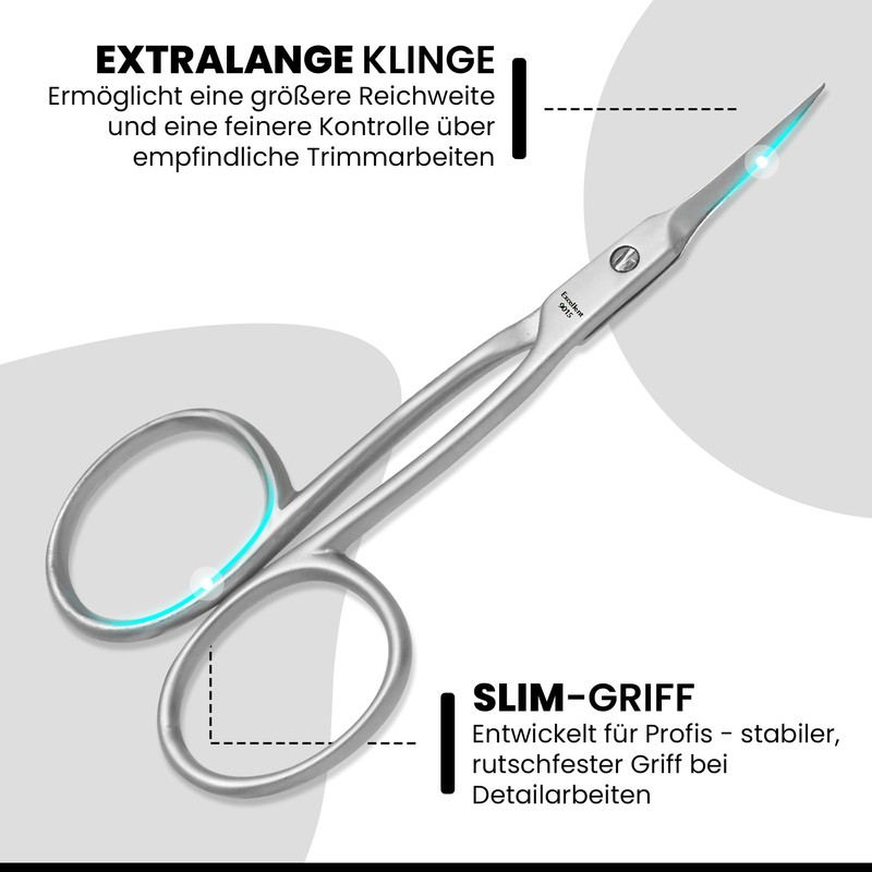 Cuticle Scissors 9.0 cm Extra Long and Super Pointed