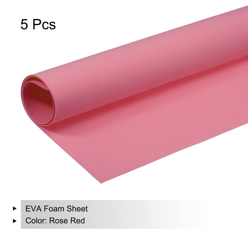 sourcing map EVA Foam Panels Pink 19.7 x 17.7 Inches