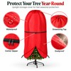 Upright Christmas Tree Storage Bag with Adjustable Straps, Zipper &