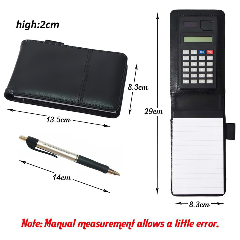 Elezeal Soft Leather A7 Notebook Pocket Refill Notepad Holder Set,