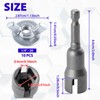 SPEEDWOX 11PCS 1/4" -20 Washer Wing Nuts Hurricane Shutter Panel