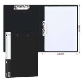 A4 Double Strong Clips File Folder Report Cover, Punchless Binder, Clamp Binder Without Rings Office Project Folder,Documents File Folder, for Letter Size or A4 Size, 200 Sheet Capacity (2)