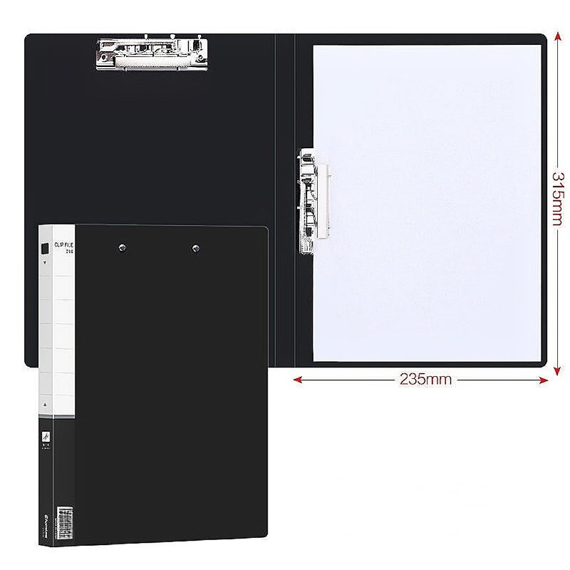 A4 Double Strong Clips File Folder Report Cover, Punchless Binder,