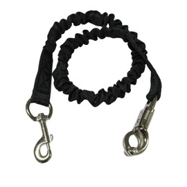 Breakaway Horse Bungee Shock Cords with Hooks (Elastic Rope Trailer Equestrian) (Black)