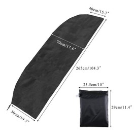 Patio Umbrella Cover Waterproof Outdoor Cantilever For 9'-13'Cantilever Umbrella, Upgrade 420d Heavy Duty Umbrellas Covers With Support Pole And Straps