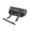 Motorcycle Tool Bag, Universal Motorcycle Handlebar Bag, Black PU Leather