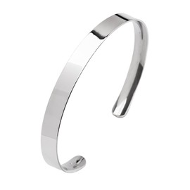 Stunning Sterling Silver Bangle Bracelet for Men and Women Made from Solid 925 Sterling Silver