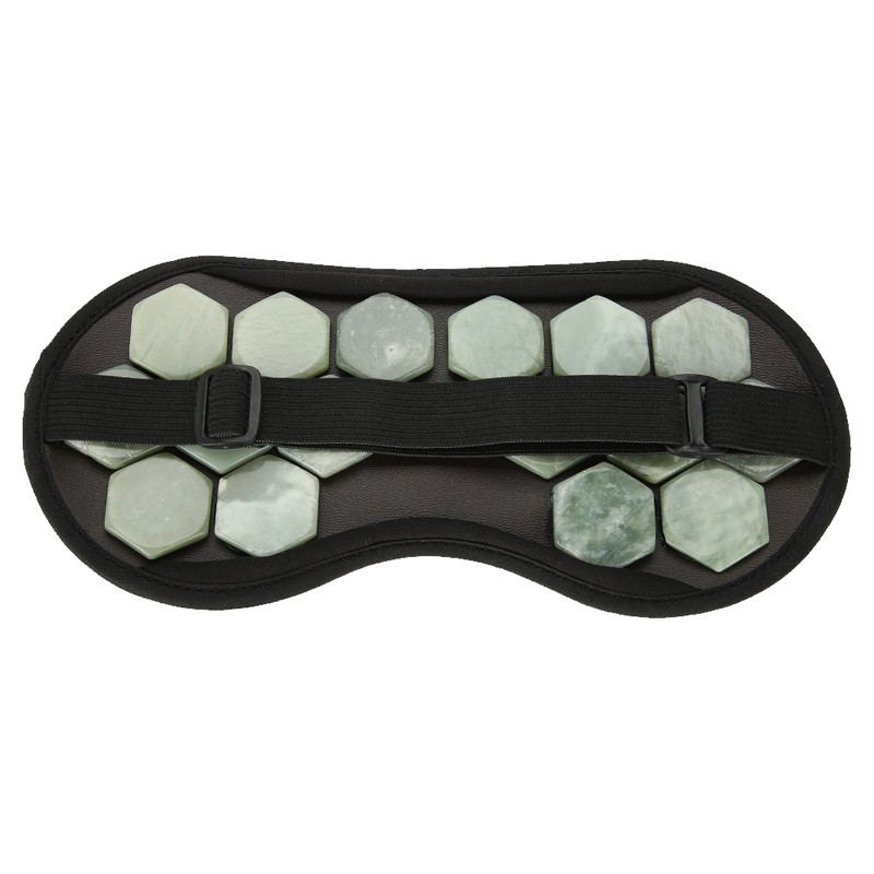 Natural Jade Stone Germanium Eye Mask Magnet Therapy Sleeping Eyeshade