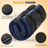 CYMULA Camping Cot Mattress 2in Memory Foam Sleeping Pad,Soft Warm