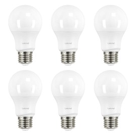Linkind A19 LED Light Bulbs Dimmable, 60W Equivalent, 2700K Soft White, 9.5W 800 Lumens, E26 Standard Base, UL Listed, Lighting for Bedroom Living Room Home Office, 6 Packs