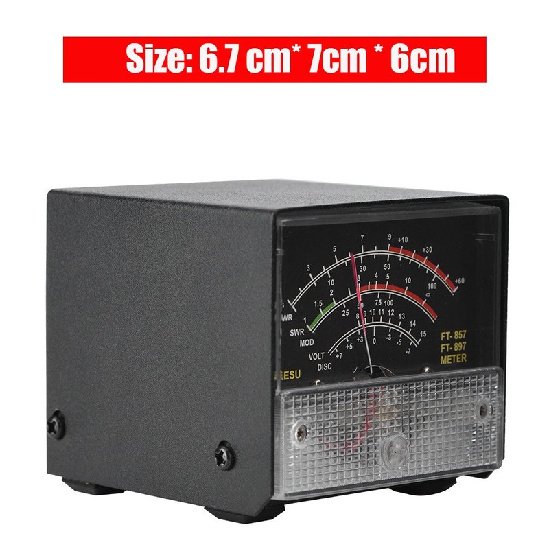 Zerone External S-Meter for FT-857/FT-897 Radios, Zerone2k69extrib Black