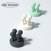 4 Pcs Silicone Waterproof Toothbrush Holders,Multi-Function Self Adhesive Hooks for