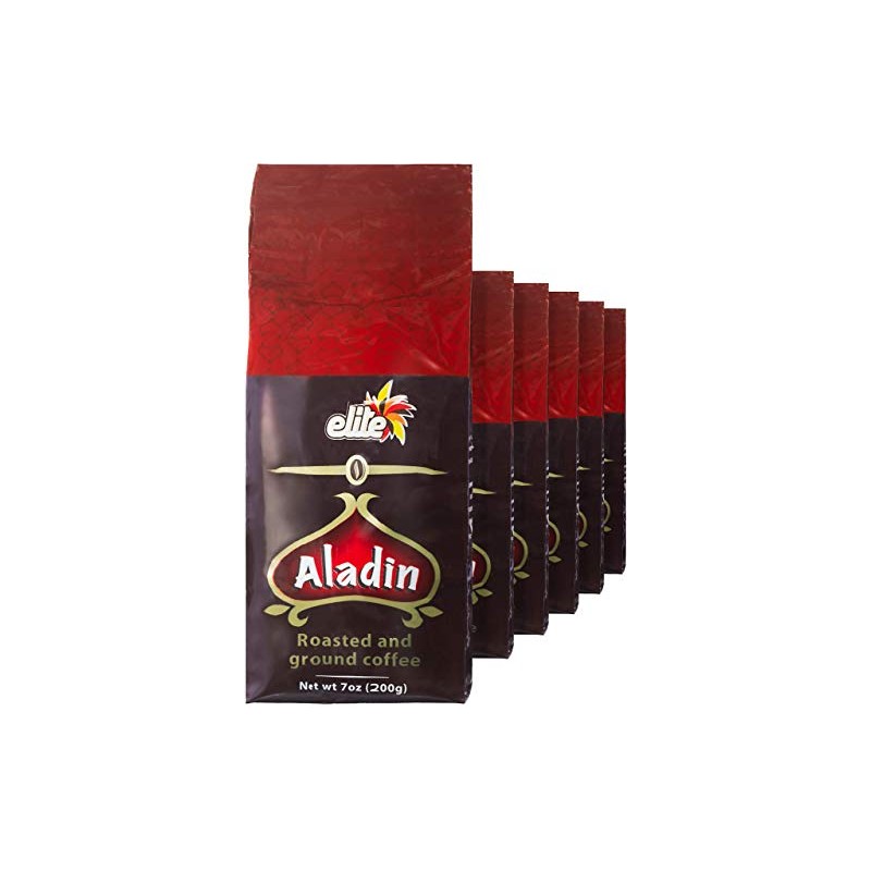 Elite Aladin Coffee, 7-ounces (Pack of 6)
