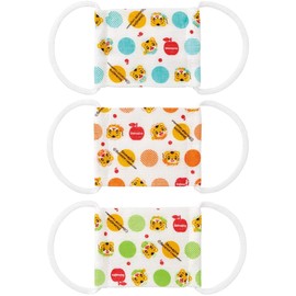 Skater MSKG0 Washable Gauze Mask, 2-4 Years Old, 9 Sheets (3 Sheets x 3 Sets), Antibacterial, Shimajiro