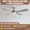 Podoy Ceiling Fan Capacitor CBB61 5 Wire for Compatible with