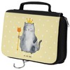 Mr. & Mrs. Panda Toiletry Bag Cats Koenig, yellow, Hand Drawn