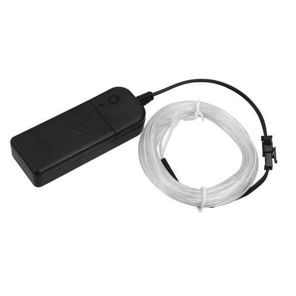 X AUTOHAUX 5 Meter/16ft Neon EL Wire String Strip Ice