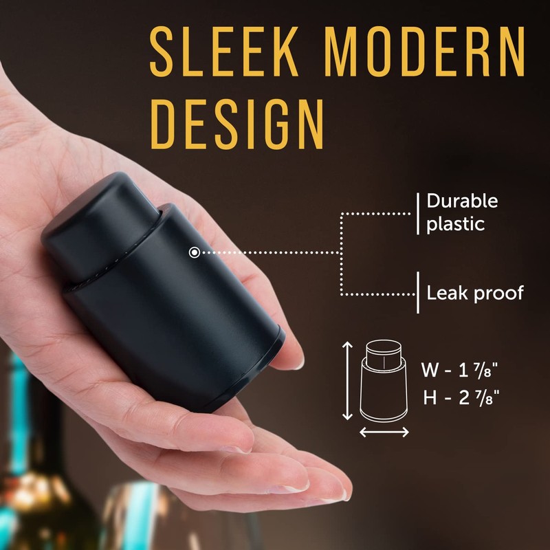 Maplefield Vacuum Wine Stopper - Leak-Proof Bottle Stopper & Preserver