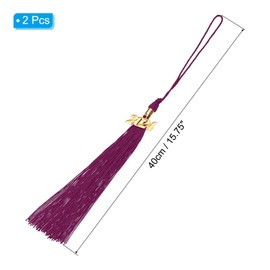 PATIKIL 2 Pcs Graduation Tassel with 2024 Gold Charm, Graduation Cap Tassel 2024 Year Graduation Tassels for Graduation Party Ceremonies Souvenir, Date Red