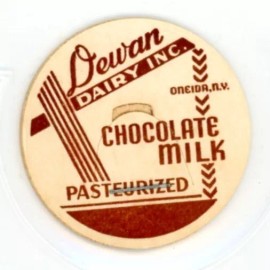 Milk Bottle Cap - Dewan Dairy Inc. - Oneida, New York, NY - CHOCOLATE MILK
