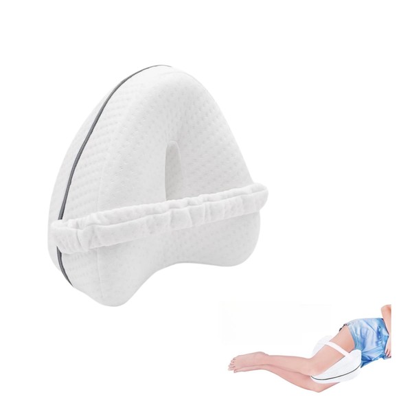 ledytdggu Orthopädisches Kniekissen, lindert Rückenschmerzen,ergonomischer Memory-Schaum,Abnehmbare Bezüge, Memory Foam Beinkissen