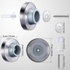 Pangda Concave Wall Door Bumper Stop Silver Stainless Steel Wall