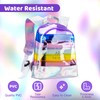 Mochila Pequeña Transparente Multicolor Para Niñas (Púrpura)