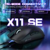 Attack Shark X11SE Ultra-Light Wireless Gaming Mouse, Tri-Mode-2.4G/USB-C Wired/BT, PixArt