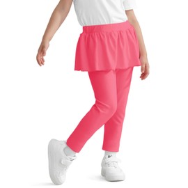 CVXV 2024 Infant Baby Girls Winter Pants Skirt Leggings Stretchy Ruffle Leggings with Skirt,M Red,4 Years