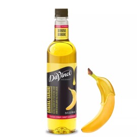 DaVinci Gourmet Sugar Free Classic Banana Syrup 25.40 Fl Oz for Beverages Des...