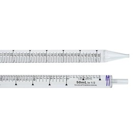 Celltreat 229030B Pipet, Sterile, Individually Wrapped in Paper/Plastic, 50 mL, Clear, 25 per Bag (Pack of 100)