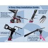 LUXIANDA Adjustable Bike Quill Stem Adapter: 22.2mm to 28.6mm Front