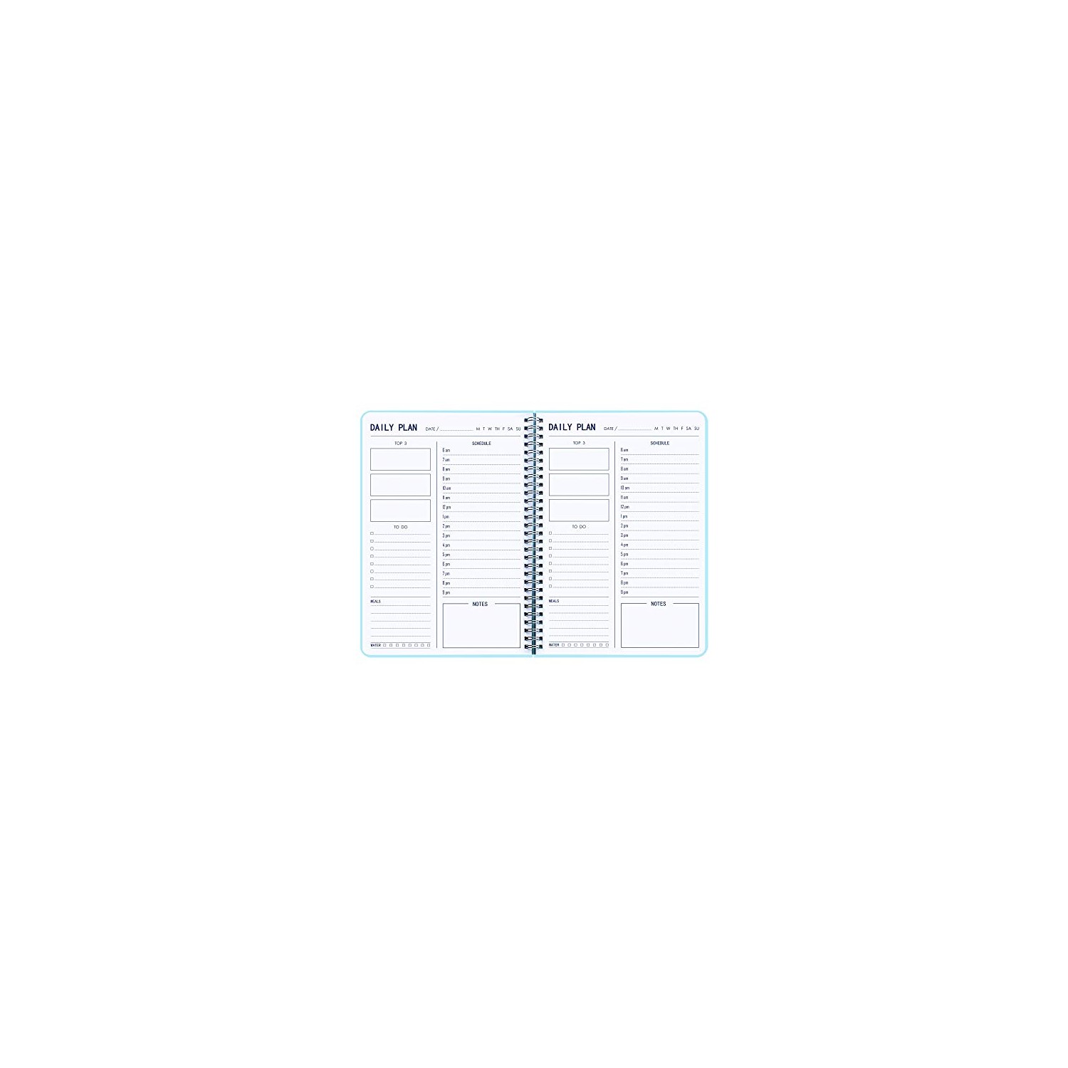 TREES Hourly Daily Planner Undated with To-Do List , Meals , Notes ...