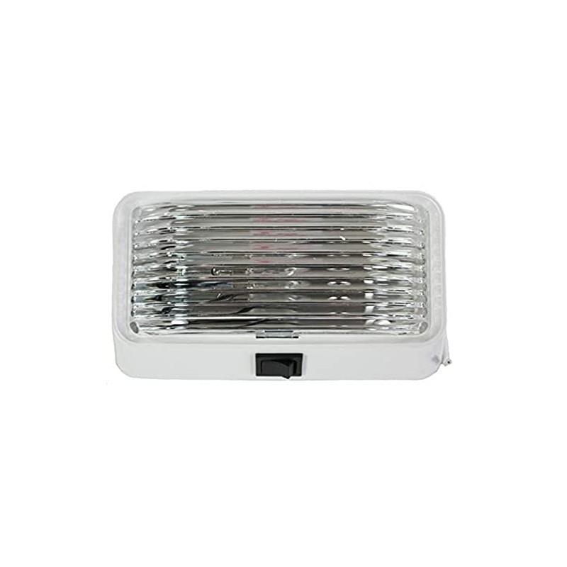 Arcon 18104 12V Universal Porch/Utility Light with Clear Lens, White