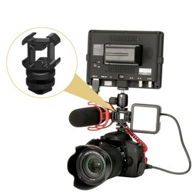 Camera Mount Adapter Hot Shoe Adapter Holder Aluminium Adapter Screw Hot Shoe for Flash Mounts Microphones Monitors